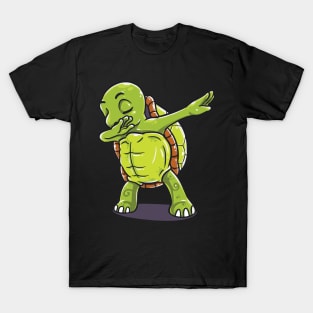 Funny dabbing turtle dab dance gift T-Shirt